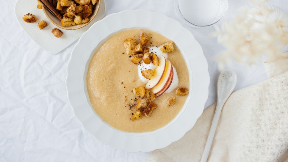 SPAR Mahlzeit Selleriecremesuppe mit Zimt-Croutons