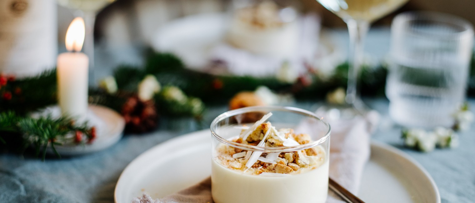 SPAR Mahlzeit Pannacotta mit Cantuccini-Crumbles