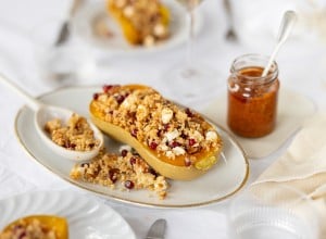 SPAR Mahlzeit Orientalischer Butternutkürbis mit Tomatenpesto und Couscous