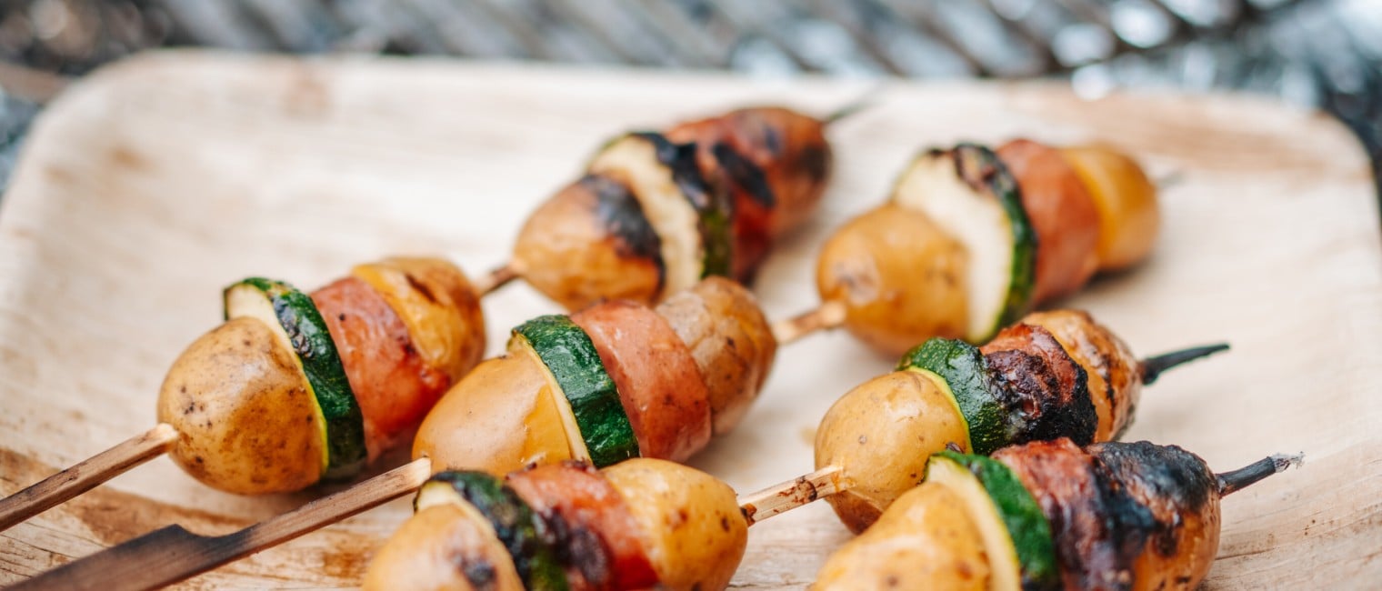 SPAR Mahlzeit Kartoffel-Wurst-Zucchini-Spieße