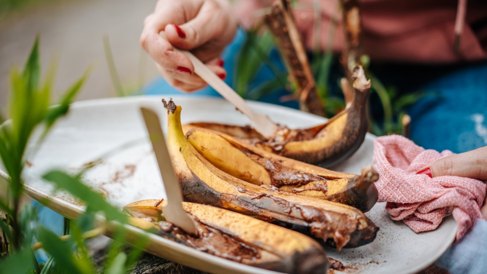 SPAR Mahlzeit gegrillte Schokobanane