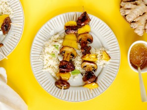 SPAR Mahlzeit Ingwer-Hühner-Spieße mit Cous-Cous