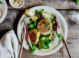 SPAR Mahlzeit Kichererbsen- Gemüse-Laibchen mit Fenchelsalat