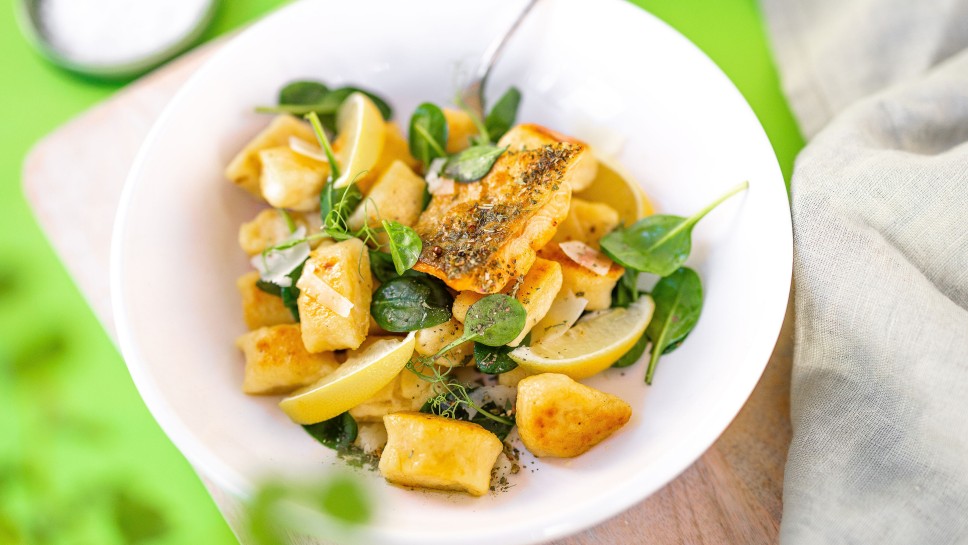 SPAR Mahlzeit Seesaibling mit Ricotta-Gnocchi