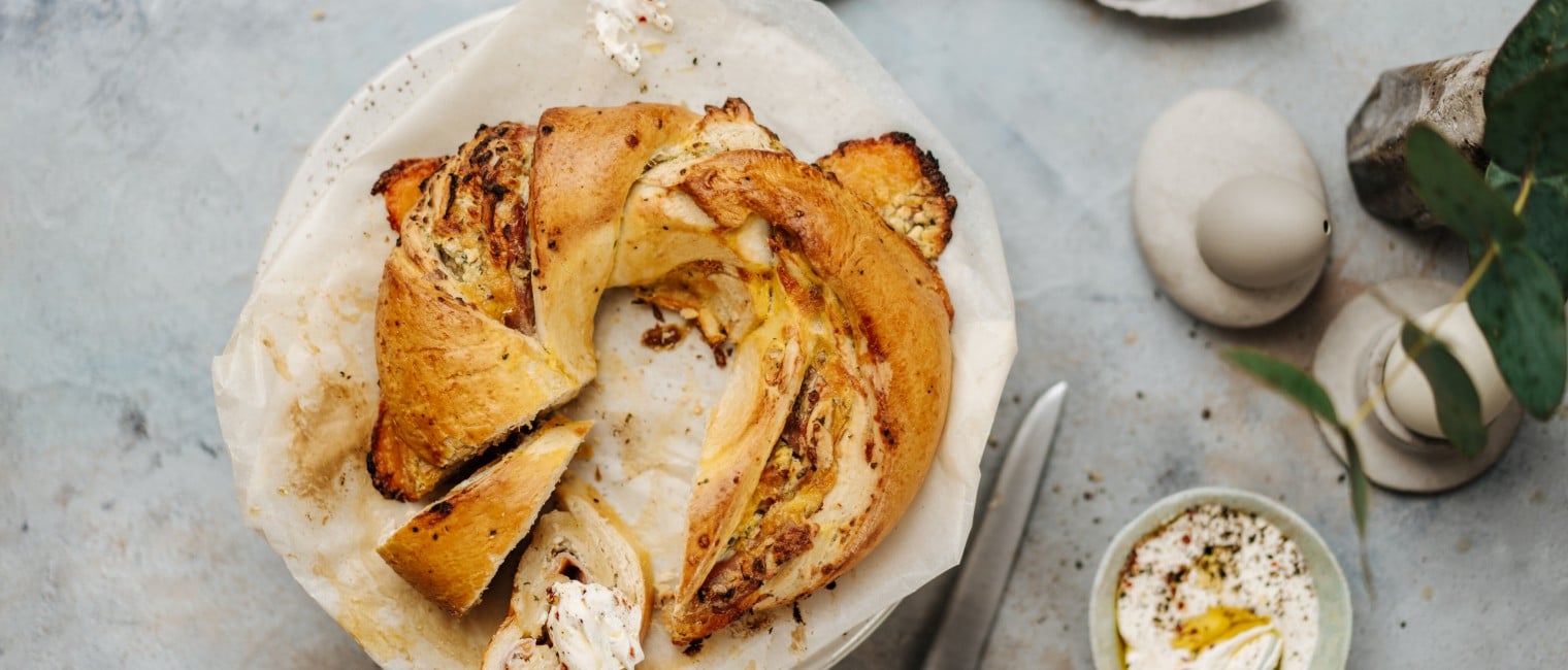 SPAR Mahlzeit Osterkranz mit Schinken und Käse