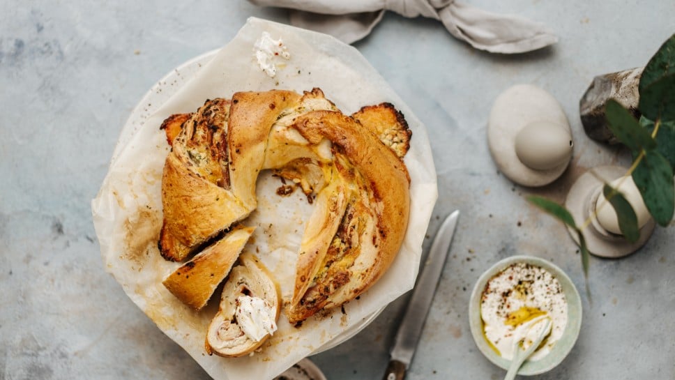 SPAR Mahlzeit Osterkranz mit Schinken und Käse