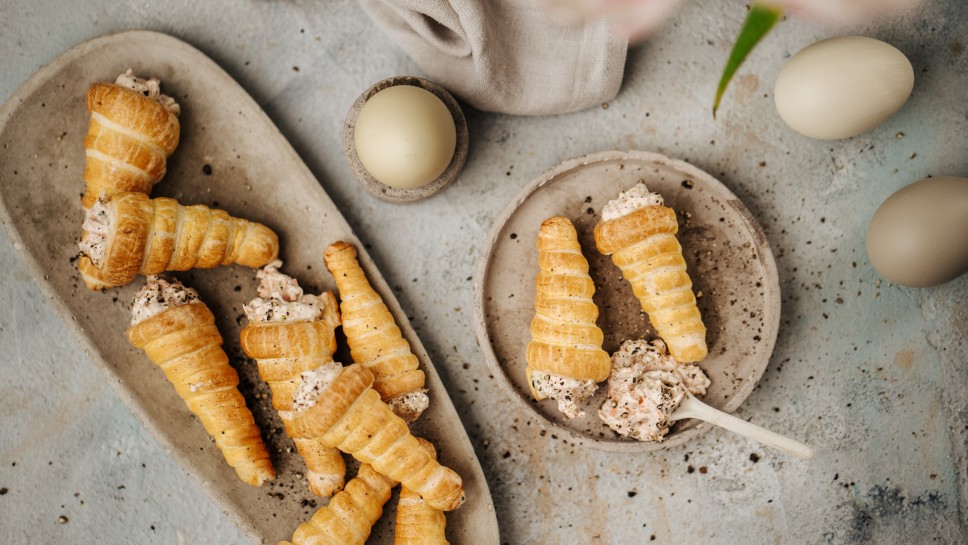 SPAR Mahlzeit pikante Röllchen mit Karotten-Dip