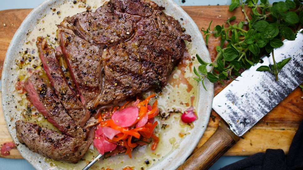 SPAR Mahlzeit Ribeye-Steak mit mixed Pickles