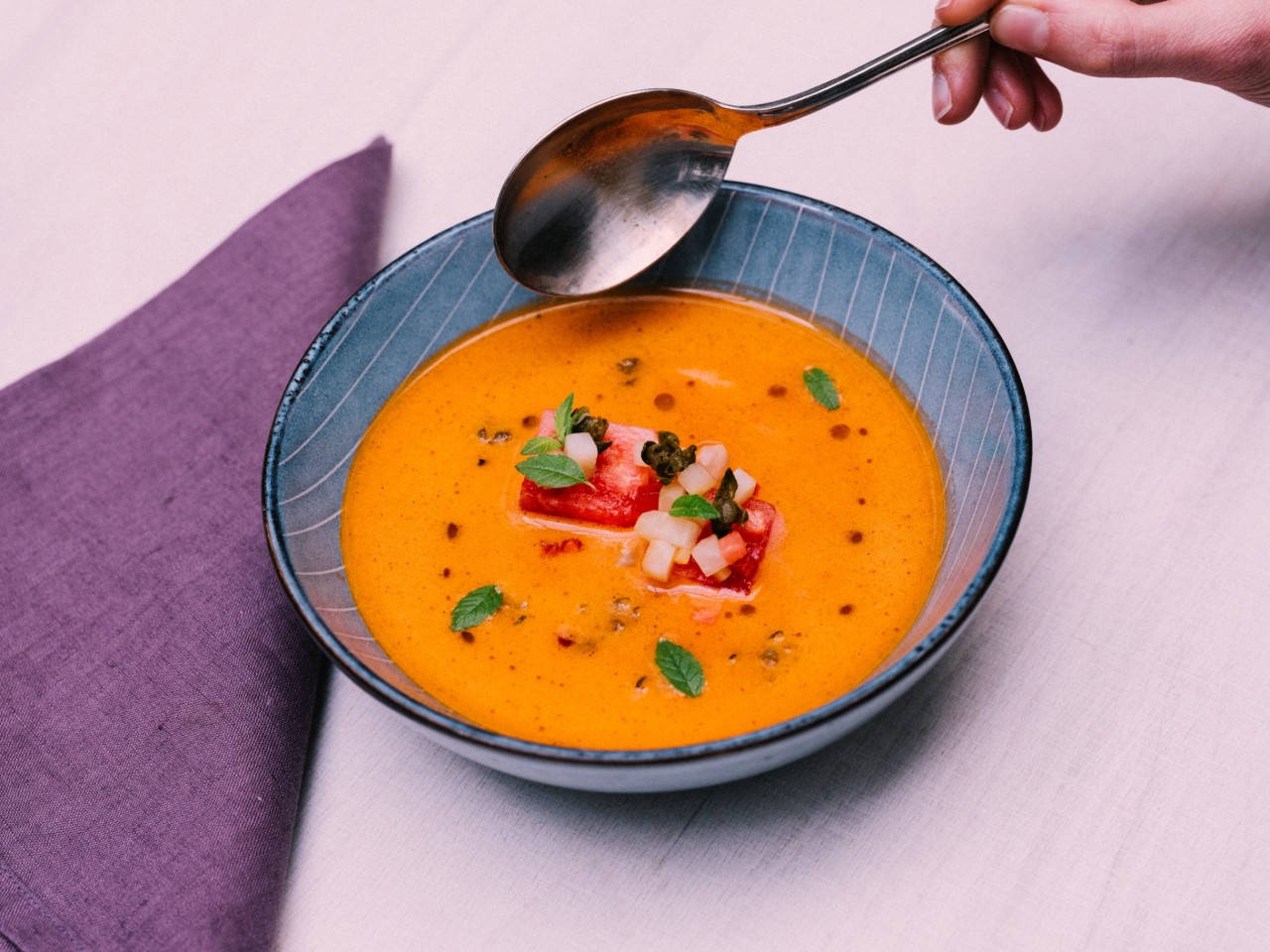 Wassermelonen Kaltschale » Rezept | SPAR Mahlzeit! Wassermelonen Kaltschale » Rezept | SPAR Mahlzeit!