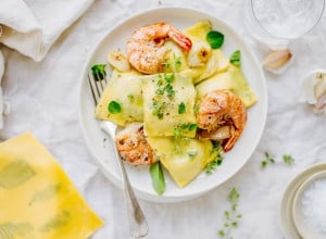 SPAR Mahlzeit Ravioli Blätter mit Scampi und Knoblauch