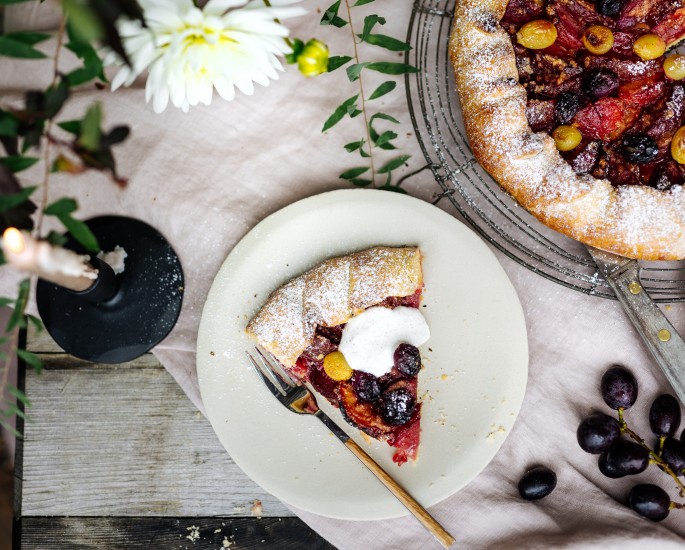 SPAR Mahlzeit! Pflaumen-Traube-Galette