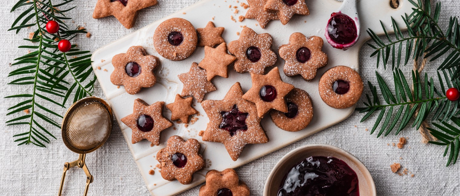 SPAR Mahlzeit! Schokokekse mit Glühweingelee