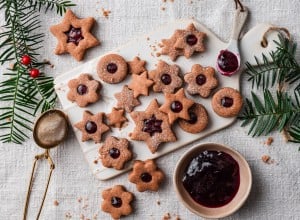 SPAR Mahlzeit! Schokokekse mit Glühweingelee