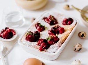 SPAR Mahlzeit Topfen-Auflauf mit Beeren-Röster