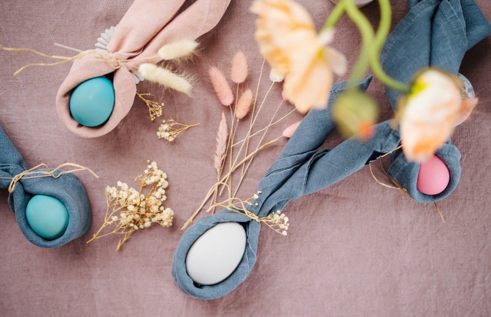 SPAR Mahlzeit DIY Osterhasen-Servietten