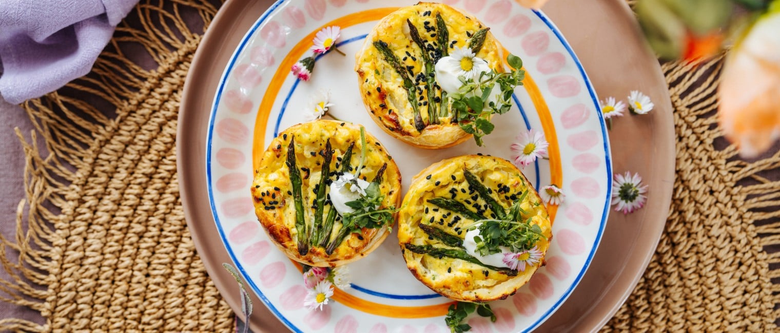 SPAR Mahlzeit Mini-Spargel-Quiche