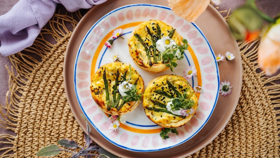 SPAR Mahlzeit Mini-Spargel-Quiche
