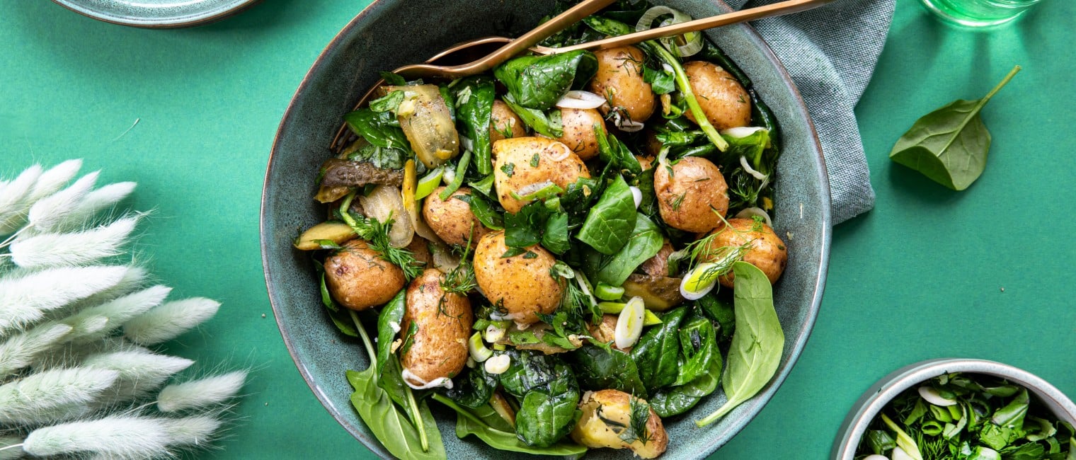 Kartoffel-Spinat-Salat