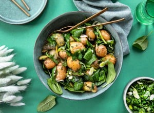 Kartoffel-Spinat-Salat