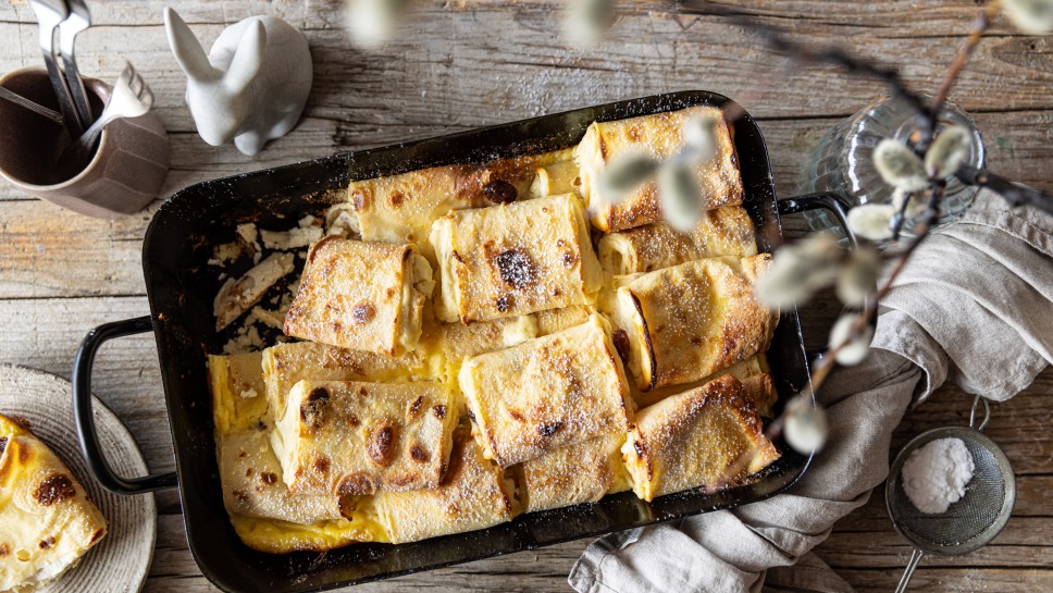SPAR Mahlzeit Überbackene Topfen-Palatschinken