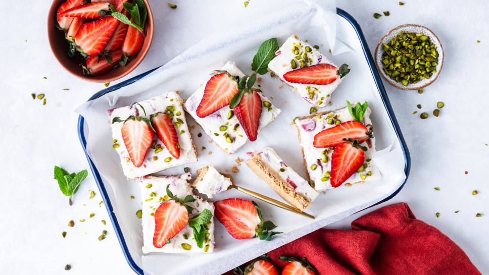 SPAR Mahlzeit Erdbeer-Ricotta-Schnitten