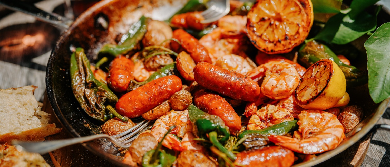 Chorizo, Garnelen