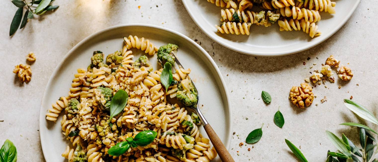 Fusilli mit cremigem Walnuss-Obers