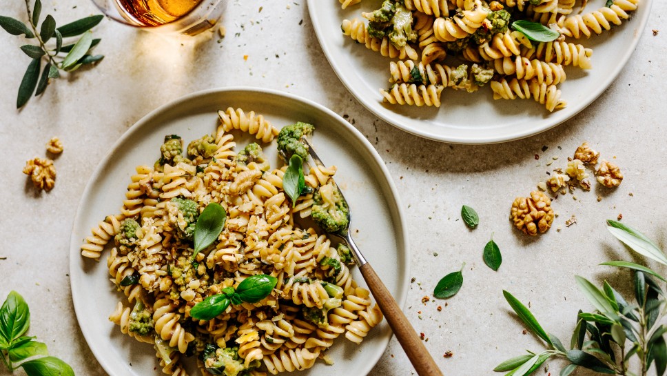Fusilli mit cremigem Walnuss-Obers