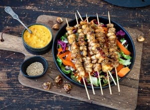 Champignong-Spieße