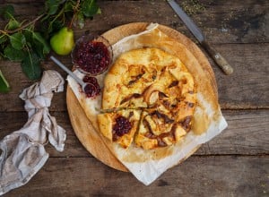 Camembert-Apfel-Galette
