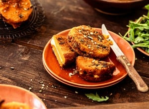 Kürbis-Cordon-Bleu