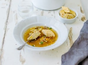 Buchweizen-Gemüse-Schöberl in Alt-Wiener Suppentopf