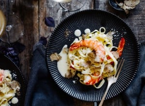 Tagliatelle con Tartufo in cremiger Champagnersauce