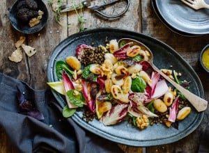 Wintersalat mit Trüffelgnocchi