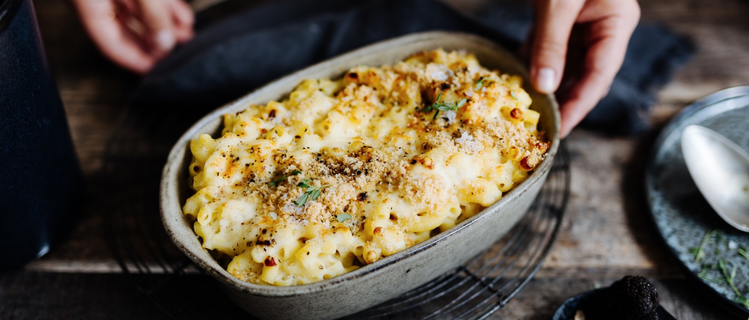 getrüffelte Mac and Cheese mit Butter