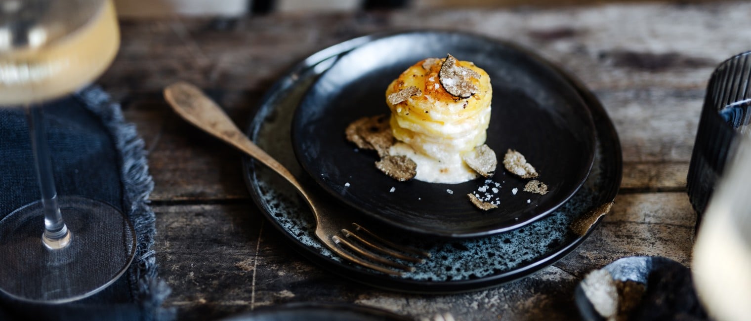Getrüffeltes Kartoffelgratin-Türmchen