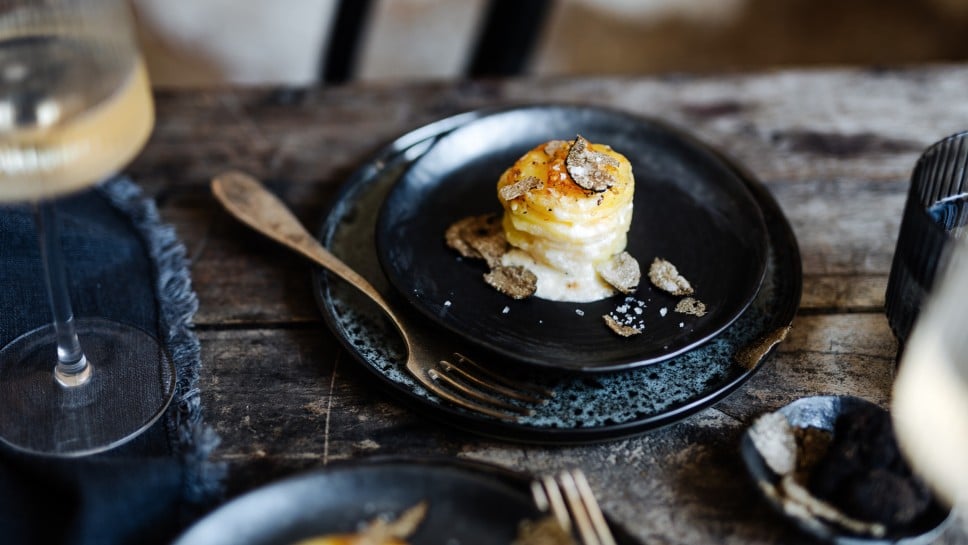 Getrüffeltes Kartoffelgratin-Türmchen