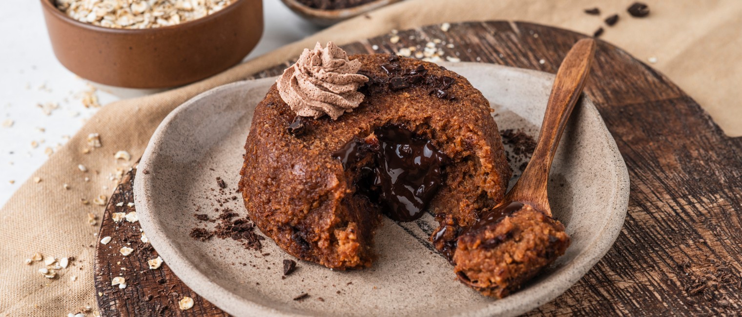 Baked Oats Lava Cake
