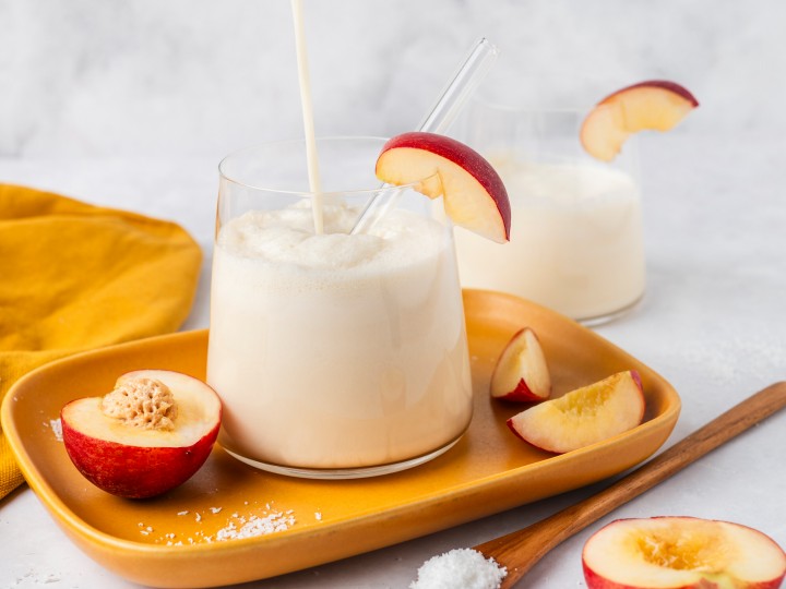 Cremiger Pfirsich-Drink