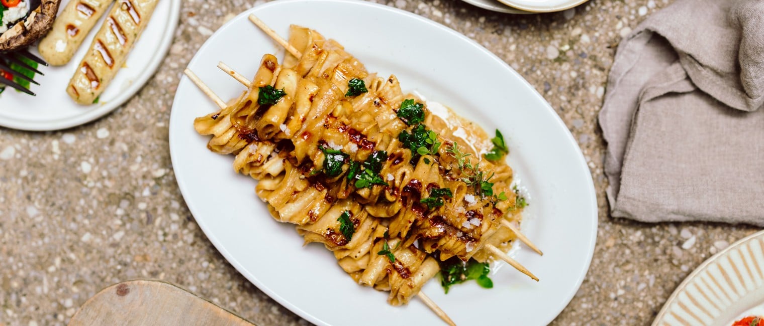 Selleriespieße mit Miso-Marinade