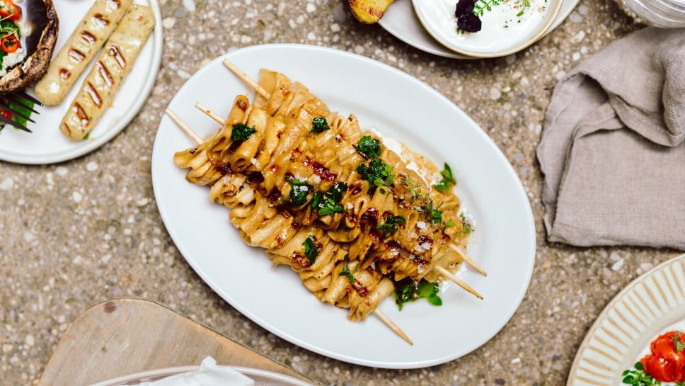 Selleriespieße mit Miso-Marinade