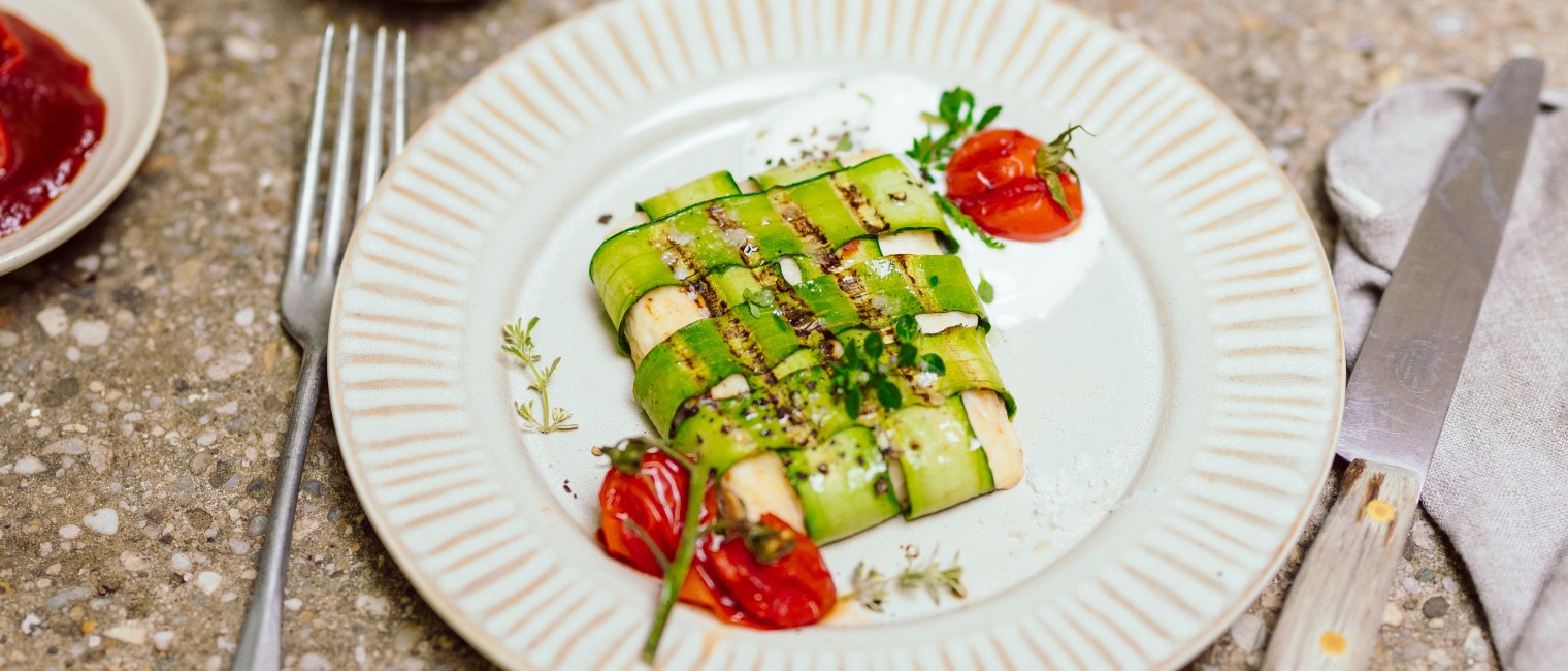 Grillkäse-Zucchini-Päckchen