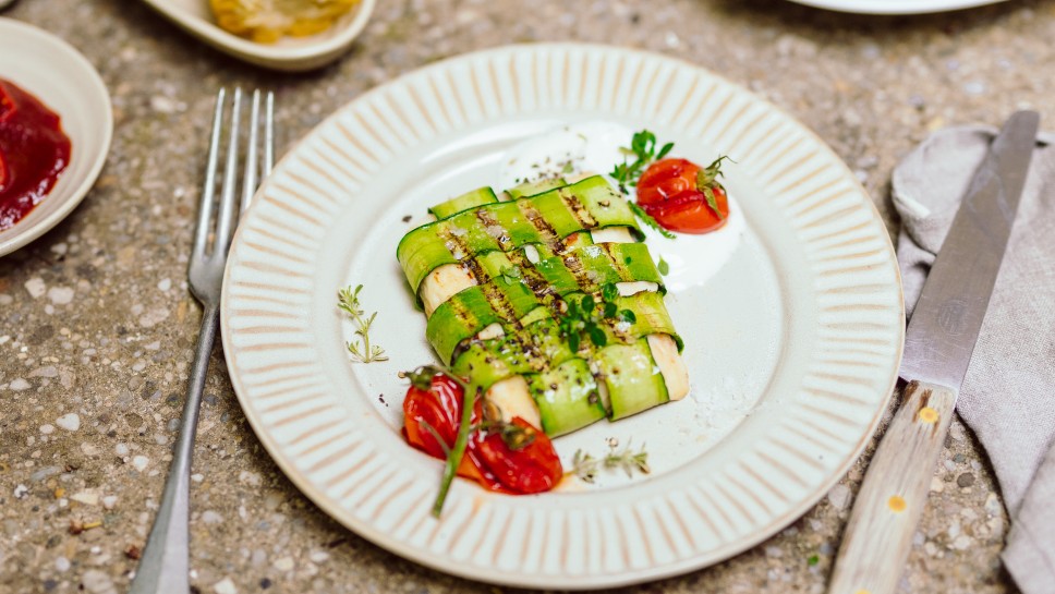 Grillkäse-Zucchini-Päckchen