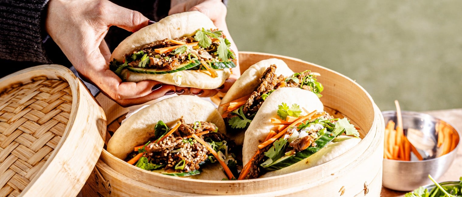 Koreanische Bulgogi Baos