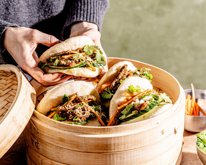 Koreanische Bulgogi Baos