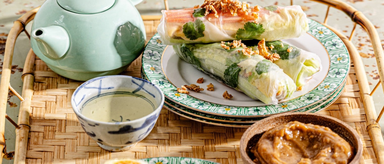 Vietnamesische Frühstücks-Sommerrollen