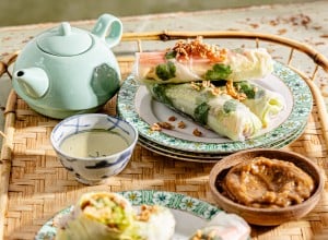 Vietnamesische Frühstücks-Sommerrollen