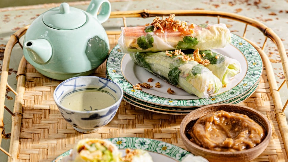 Vietnamesische Frühstücks-Sommerrollen