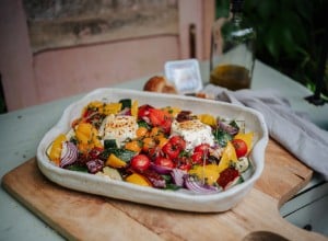 Ofengemüse mit Robiola