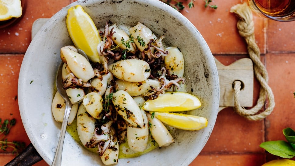 Gegrillte Calamari